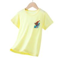 Disney 迪士尼 男童T恤纯棉短袖上衣夏季薄款洋气卡通休闲童装