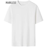 Markless 短袖男士夏季纯色宽松运动速干T恤半袖打底衫 TXB3682M奶盖白XL