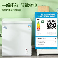BingXiong 冰熊 冰柜家用节能小型冷冻保鲜卧式冷藏冷柜 118L
