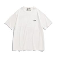 PEACEBIRD 太平鸟 男装夏季白色大印花短袖T恤潮套头宽松男式T恤