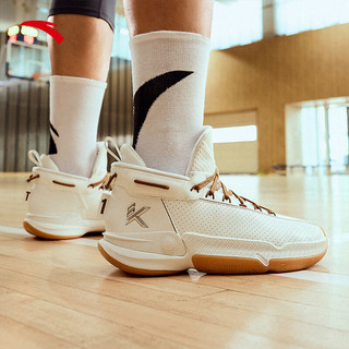 安踏（ANTA）【KT9】篮球鞋男氮科技汤普森高低帮专业实战碳板运动鞋112341101 船鞋(112341101-2) 10.5码 (男44.5)