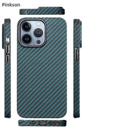Pinkson 凯夫拉苹果iPhone13ProMax保护套芳纶碳纤维超薄1500D芳纶