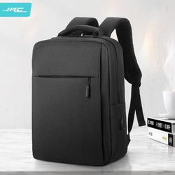 JRC 笔记本电脑包双肩包背包商务男女士书包17.3英寸适用游戏本 |黑色