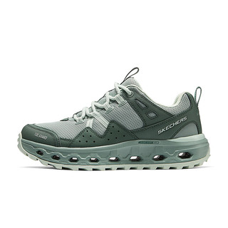 斯凯奇（Skechers）缓震户外徒步登山运动鞋透气网面鞋180054 女款-木炭灰色/多彩色/GRMT 36