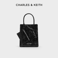 CHARLES & KEITH CHARLES&KEITH新款CK2-30782347紙袋包褶皺托特包