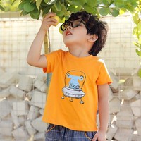 限尺码：mesamis 蒙蒙摩米 夏季男童圆领t恤休闲透气儿童短袖