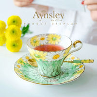 Aynsley 英国Aynsley安斯丽ins雏菊小蛮腰英式骨瓷咖啡杯