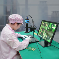 gaopin 高品 GP-660V 电子显微镜测量USB工业高清CCD相机高倍放大维修手机带显示器数码视频专业光学4K三目金相100