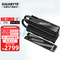 GIGABYTE 技嘉 PCIE4.0 NVMe SSD M.2台式机笔记本电脑pcie5.0固态硬盘PS5扩容 大雕2TB【PCIE5.0读12800写11800