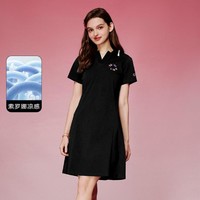 Champion 夏季女式凉感连衣裙翻领Polo裙