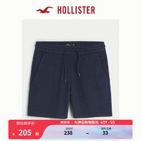 HOLLISTER24春夏美式风宽松休闲抽绳毛圈布短裤男 KI328-4077 海军蓝 S (175/76A)