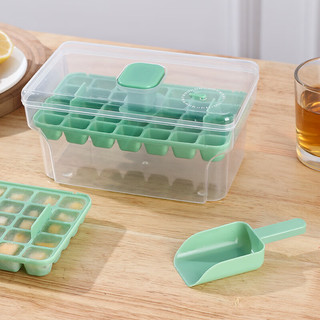 果绿色单层 制冰盒