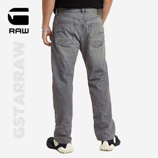 G-STAR RAW2024夏季薄款直筒Dakota长裤男士宽松休闲牛仔裤D23691 褪色云雾灰 3232