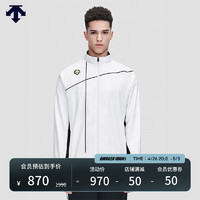 DESCENTE 迪桑特 原系列 棒球 男子梭织上衣运动夹克外套 白色-WT XL (180/100A)