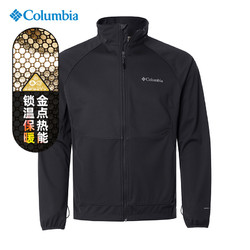 Columbia 哥伦比亚 2023秋冬新品哥伦比亚户外男金点热能弹力保暖软壳衣外套WE3213
