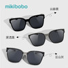 mikibobo 太阳镜 男女偏光墨镜 口袋折叠 近视专用套镜 开车UV400防紫外线 折叠云镜黑