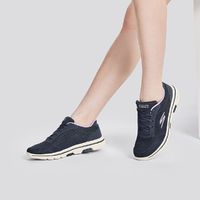 百亿补贴：SKECHERS 斯凯奇 春夏运动鞋女鞋绑带健步鞋轻便缓震透气百搭休闲鞋124155