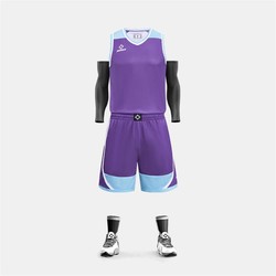 准者 夏季薄款单面穿篮球服套装男女大学生训练室内外比赛团队运动队服