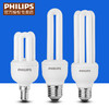 PHILIPS 飞利浦 节能灯泡e27螺口u型灯管2u台灯荧光3U家用8瓦5W超亮23wE14