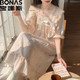  BONAS 宝娜斯 女士甜美短袖连衣睡裙 图案可选　