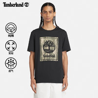 Timberland 官方男款短袖T恤24夏季新款户外休闲透气|A42VF A42VF001/黑色 S