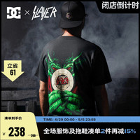 DC SHOES DCSHOES X SLAYER 春夏新款后背个性图案短袖圆领T恤