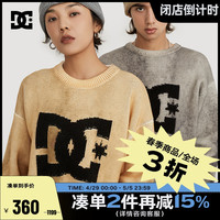 DC SHOES DCSHOES 官方正品春季男女同款个性扎染针织衫休闲百搭LOGO毛衣