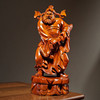 OLOEY 木雕天师钟馗神像摆件客厅装饰工艺品