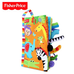 Fisher-Price 費雪 嬰兒玩具3D立體繽紛動物布書