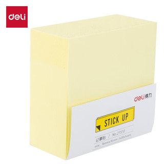 deli 得力 DL 得力工具 得力（deli）400张黄色简约便签纸便利贴  76