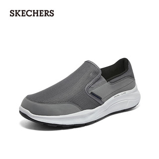 斯凯奇（Skechers）男士一脚蹬运动休闲鞋232515 炭灰色/CHAR 42.5