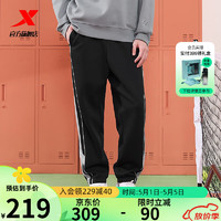 XTEP 特步 针织长裤976129630500 正黑色 3XL
