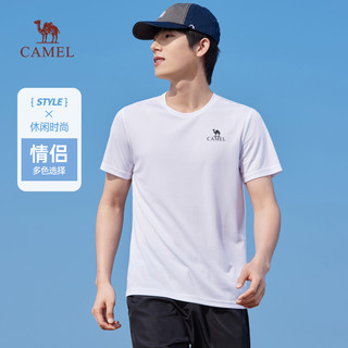 CAMEL 骆驼 男装短袖t恤男2024夏宽松运动跑步健身速干上衣