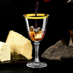 Glass 高斯 捷克高级进口水晶红酒杯设计感复古式欧式风轻奢风高档高脚杯礼盒 小号单杯品鉴