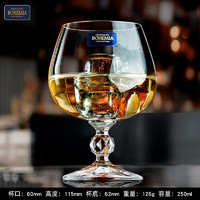 Glass 高斯 捷克高级进口水晶红酒杯设计感欧式风白酒高脚杯啤酒白兰地洋酒杯 钻石型 250ml