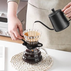 KAWASIMAYA 川岛屋 手冲咖啡壶套装家用滴漏咖啡手冲壶滤杯磨豆机咖啡器具组合
