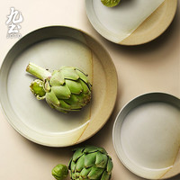 JOTO 九土 日式手工粗陶餐具套装组家用复古餐碗盘子简约汤面碗米饭碗沙拉碗