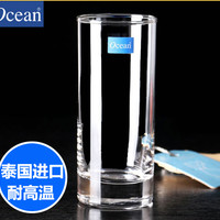 Ocean 鸥欣 进口ocean玻璃杯耐热水杯家用牛奶杯果汁杯直身透明喝水杯6只装