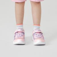 SKECHERS 斯凯奇 女婴童小童|软底轻质小童鞋魔术贴女童鞋运动鞋跑步鞋网面透气