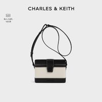 CHARLES & KEITH CHARLES&KEITH女士复古绗缝设计单肩斜挎包CK2-80701182