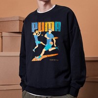 PUMA 彪马 秋装卫衣男装圆领印花时尚休闲户外运动套头衫