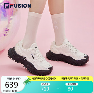 FILA 斐乐 FUSION斐乐潮牌BIANCO女鞋厚底鞋运动鞋休闲鞋 雪白-Q-SW 39