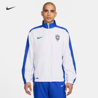 Nike耐克官方巴西队男子足球运动夹克夏季新款外套梭织拼接FZ6681