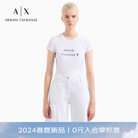 阿玛尼ARMANI EXCHANGE24春夏AX女装圆领时尚印花休闲T恤