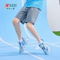 XTEP 特步 男童运动五分裤 石纹灰 120cm