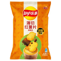 Lay's 乐事 薄切红薯片黑糖味/原切香芋片60g1.74元+山药薄卷1.14元