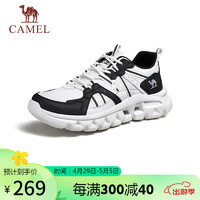骆驼（CAMEL）休闲轻软增高厚底户外徒步女鞋 G24S342016T 熊猫 36 熊猫（女款）