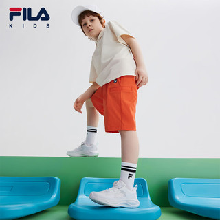 FILA斐乐儿童童鞋2024夏季中大童男童儿童训练鞋 斐乐白/银灰色-WS 38码 内长24.0cm