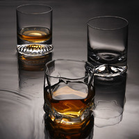 boang 波昂 水晶威士忌酒杯家用啤酒洋酒杯子玻璃创意加厚烈酒杯白兰地酒具