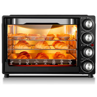 NGNLW 电烤箱家用烘焙小型全自动多功能大容量商用蛋糕月饼烘焙炉  黄色